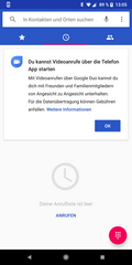 Phone app of the Google Pixel 2 XL