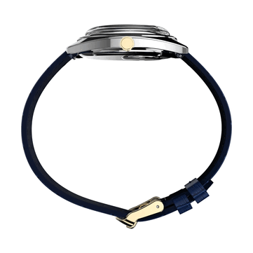 Side view of the Timex Q 1976 Day and Date