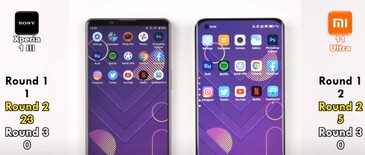 Xperia 1 III vs. Mi 11 Ultra: Apps & games. (Image source: TechNick)