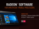 Ryzen Mobile APUs will be serviced directly via Radeon Software updates. (Source: AMD)