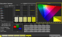 CalMAN: Color saturation