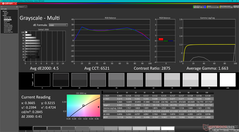 Grayscale before calibration (HDR on)