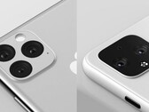 The Google Pixel 4 has been accused of being an iPhone 11 clone. (Image source: Twitter/Ben Geskin)
