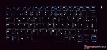 Dell Latitude 14 E5470 keyboard with enabled backlight