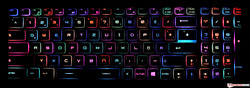 Steelseries keyboard of the MSI GE73VR 7RF Raider (with RGB illumination)