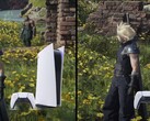 Sony's PlayStation 5 Pro demonstrated some serious improvements over the base PlayStation 5 in FF7 Rebirth. (Image Source: Sony, DF with edits)