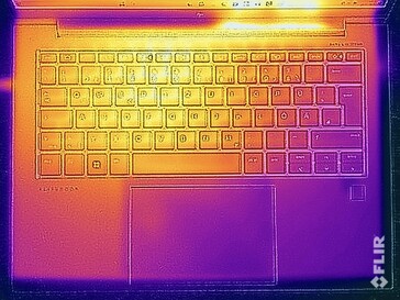 Surface temperatures during stress testing (top)