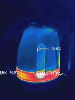 Thermal imaging camera recording