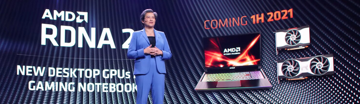 The Radeon RX 6600 series may have made the briefest of appearances at CES 2021. (Image source: AMD)