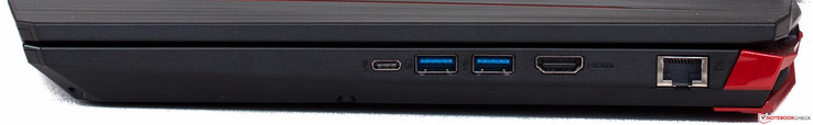 Right: USB 3.1 Gen1 Type-C, 2x USB 3.0, HDMI, Ethernet