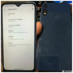 The entry-level Motorola E7 will ship with Android 10 (Image source: Seekdevice)
