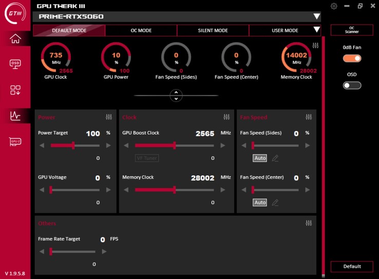 GPU Tweak III (standard mode)