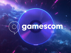 Gamescom logo shown over a PS5 disc