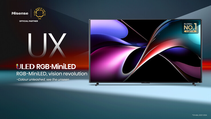 The Hisense 116UX Mini-LED RGB TV. (Image source: Hisense)