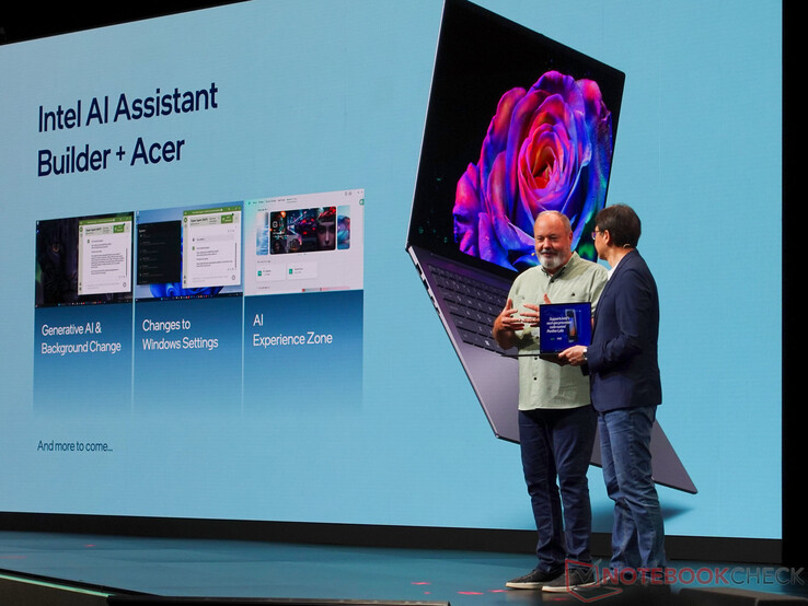 Intel Panther Lake features a more powerful NPU allowing for more AI use cases. (Image source: Notebookcheck)