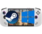 Lenovo Legion Go S can run both SteamOS and Windows. (Image source: Lenovo, Steam, Windows, edited)