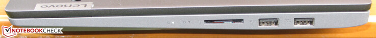 Right side: SD card reader, 2x USB 3.2 Gen 1 (Type A)