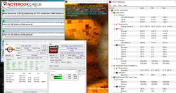 System information during a combined FurMark and Prime95 stress test