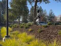 Tesla's humanoid Optimus robot is now able to walk autonomously over rough terrain. (Image source: X / Milan Kovac)