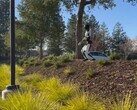 Tesla's humanoid Optimus robot is now able to walk autonomously over rough terrain. (Image source: X / Milan Kovac)