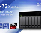 QNAP TS-x73 NAS with AMD RX-421ND processor (Source: QNAP Systems)