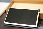 The protective film was dirty, but the display itself was not