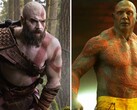 A side-by-side picture of Ryan Hurst and Dave Bautista