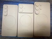 Alleged dummy units of Galaxy S26/Pro (left), Galaxy S26 Edge (middle), and Galaxy S26 Ultra (right). (Image source: Sony Dickson on X)
