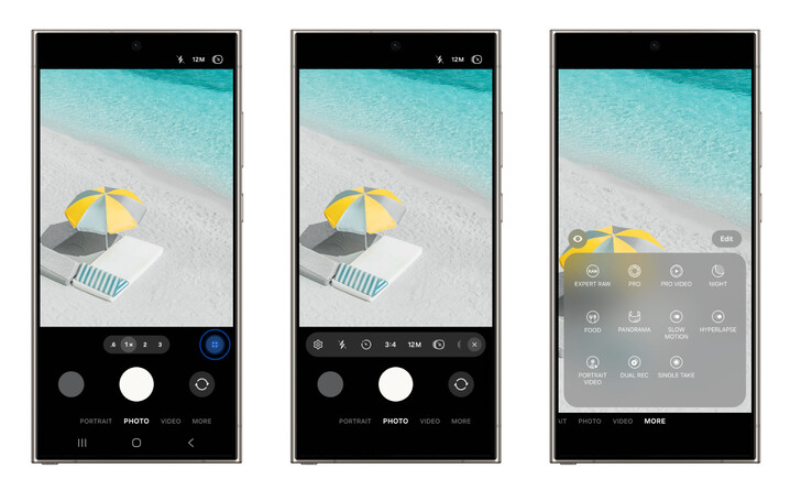 One UI 7 will also showcase a new camera UI. (Image source: Samsung)