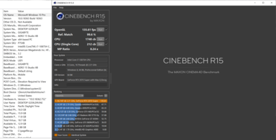 Cinebench R15 results. (Image source: Cinebench)