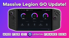 AMD FSR 3.1 and frame generation lands on Lenovo Legion Go (Image source: ETA Prime on YouTube)