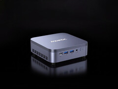 The Kron K5 starts at $398.99 after discount. Pictured: a promo picture showing the top of the mini PC.