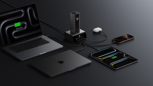 The EcoFlow Rapid Pro Desktop Charger can charge six devices simultaneously. (Image source: EcoFlow)