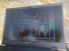 Outdoors under sunlight