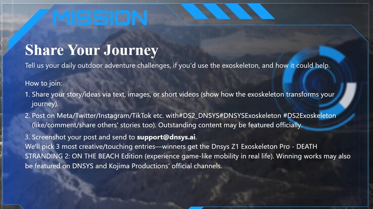 The giveaway - see website for latest rules. (Image source: Dnsys)