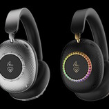 The Loewe Ice Diamond (left) and Noir Rainbow (right) are ultra-luxury, bejeweled headphones made in collaboration with Jacob & Co. (Image source: Loewe)