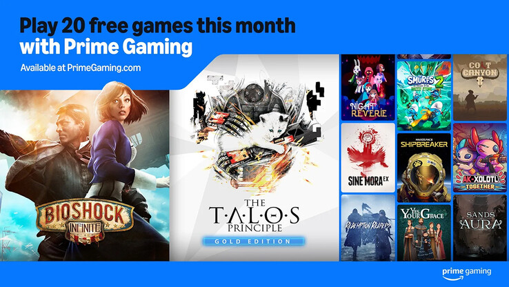 Main highlights of Amazon Prime Gaming's 2025 February game giveaway (Image source: Amazon)