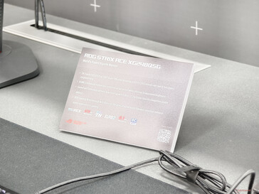 Main highlights of the ROG Strix Ace XG248QSG (Image source: Notebookcheck)