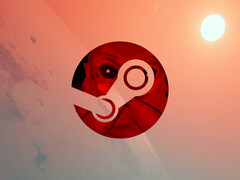 A couple of the new free games have good player ratings. Pictured: edited screenshot of AEXXOS with Steam logo on it.