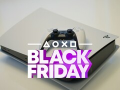 Sony will kickstart Black Friday with €100 off the PS5 and PS5 Pro, according to recent leak. A PS console with a controller and bright decorative lights pictured. (Image source:  Kerde Severin on Unsplash, edited)