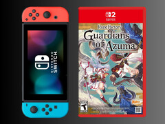 Rune Factory Guardians of Azuma Switch 2 Edition next to Switch console (Image source: Best Buy with editing)