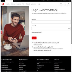 Vodafone login