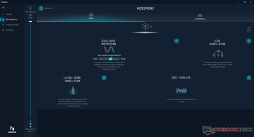 Strangely, the software offers no standard equalizer