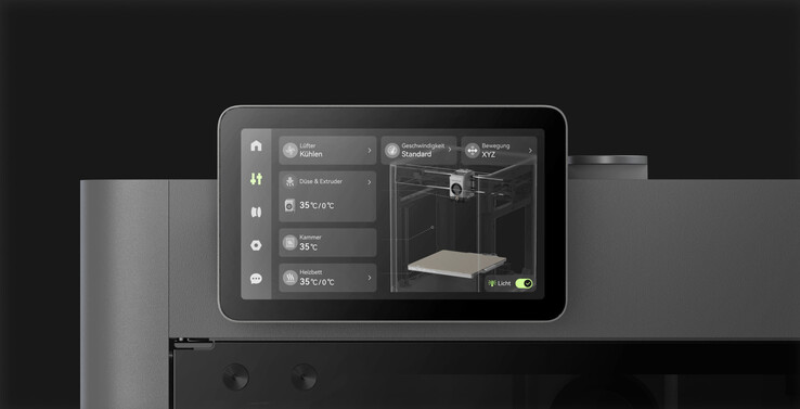 This 3D printer has a large touchscreen (Image source: Bambu Lab)