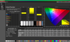 ColorChecker before calibration (P3)