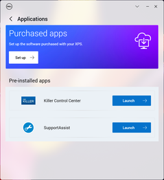 External apps window