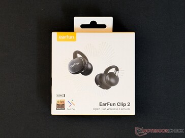 Retail box for the EarFun Clip 2.