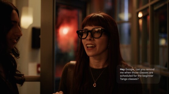 The first pair of smart glasses from Google will utilize microphones, cameras, and speakers to go screenfree. (Image source: Google)