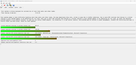 Latency monitor