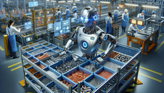 AI sorting raw materials (Image source: Generated using DALL·E 3)